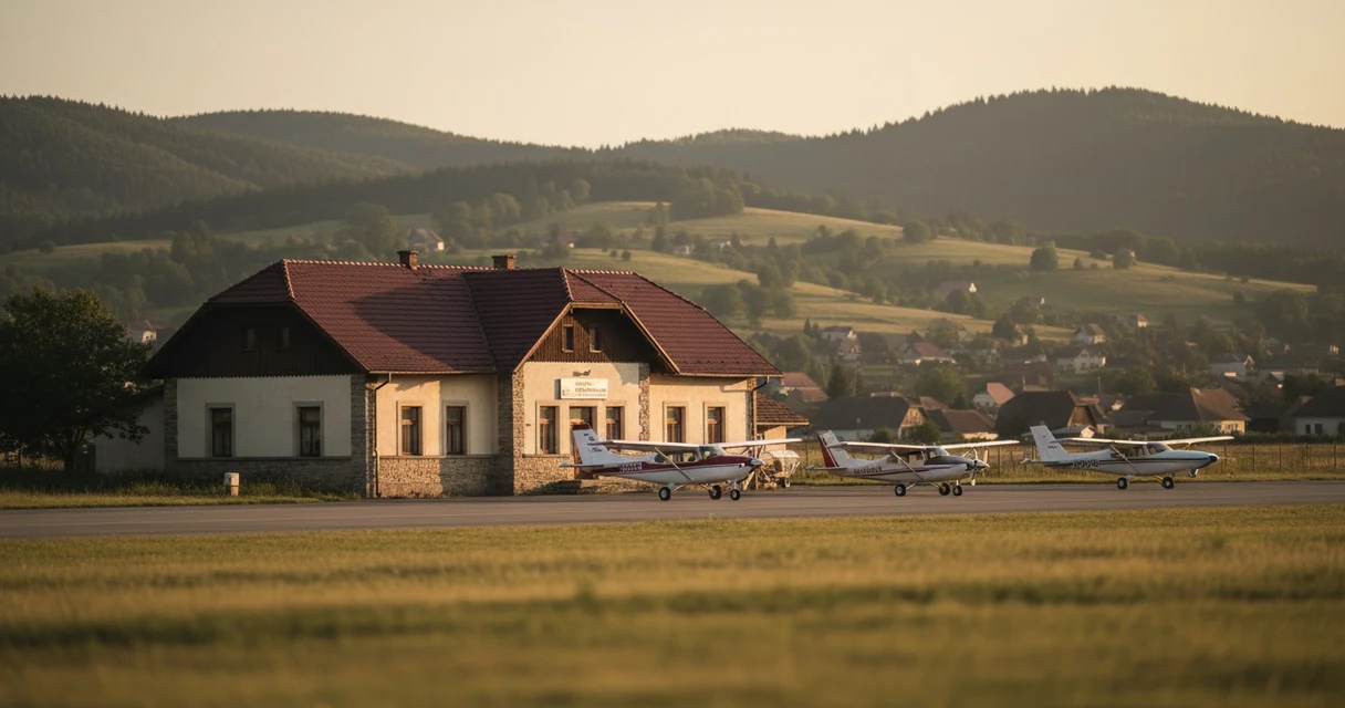 Ilustratie editoriala pentru ghidul: Compensare zbor Sibiu: ce despăgubire ți se cuvine pe Aeroportul SBZ