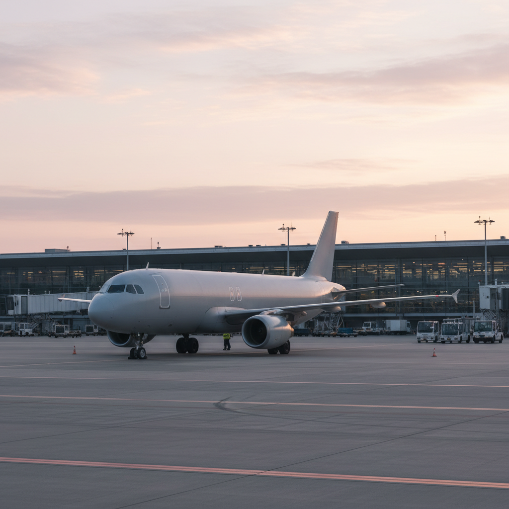 Avion de pasageri pe pistă — operatorul Carpatair